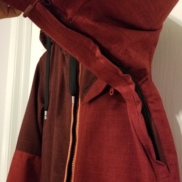 O'Neill Jacket FreedomSeries Snowboarding and Skiing Coat Red Long Waterproof - Picture 5 of 14